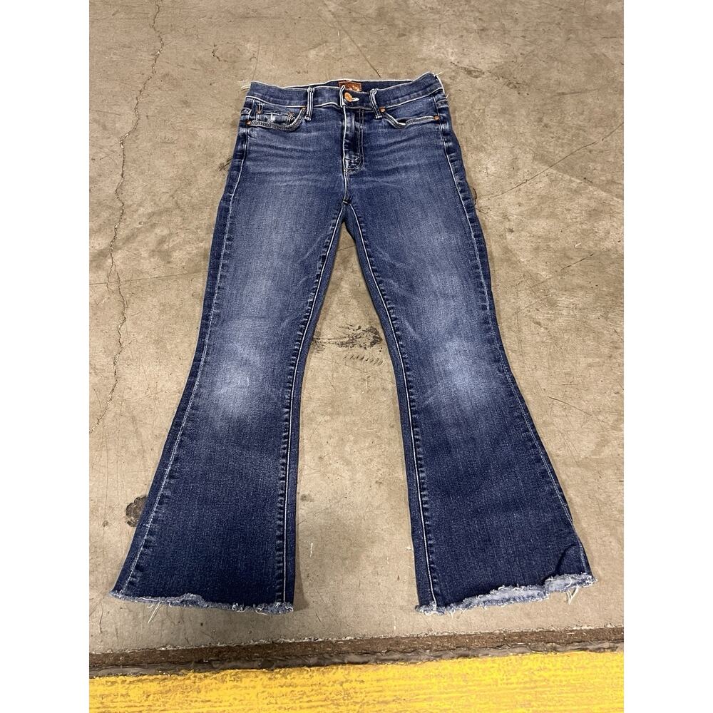 Mother Jeans Womens 24 Flare Bell Bottom Weekender Fray Teaming Up Made In USA